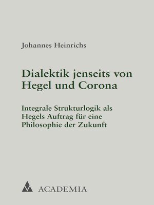 cover image of Dialektik jenseits von Hegel und Corona